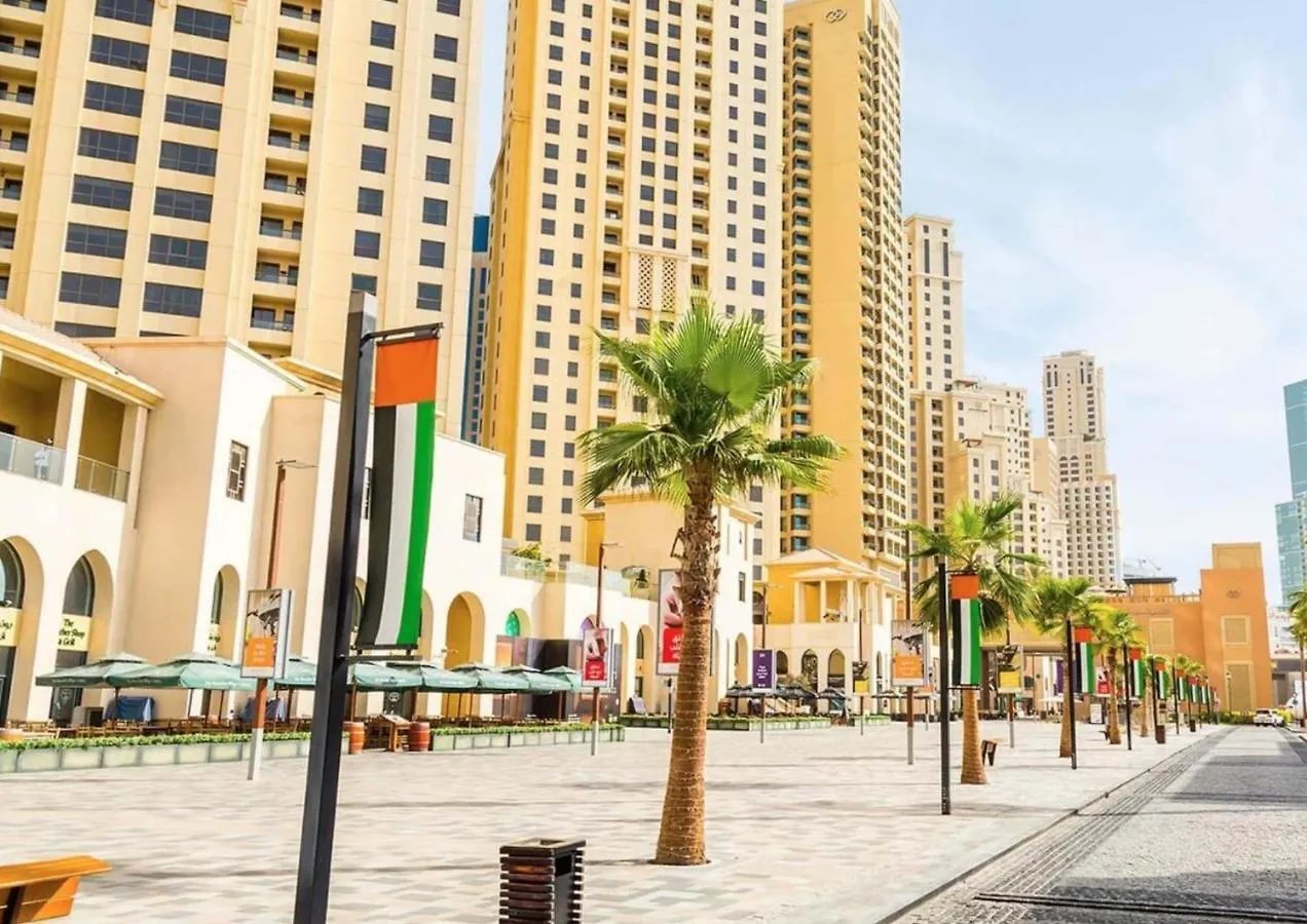 Luxury Jbr - Marina View - 5* Beach Resorts Access Dubaï Appartement